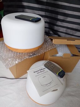 nový aroma difuzér + lampa + dálkové ovl. + zvlčovač vzduchu - 3