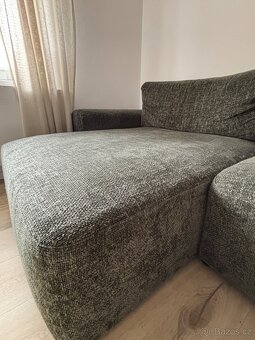 Olivová rozkládací sedačka - 3