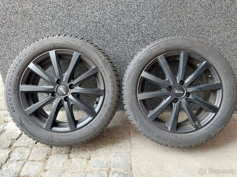 Černé Alu kola zimní set + pneu - 3