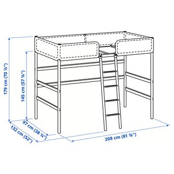 Palanda IKEA TUFFING 90x200 - 3