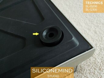 Náhradní gumové nožičky (4 ks) pro Technics SL-Q200, SL-Q300 - 3