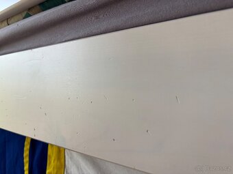 Dřevěná patrová postel - bílá - 3