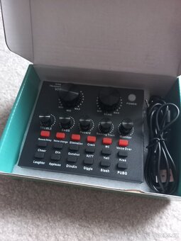 Zvuková karta V8 Audio rozhraní Externí USB Live Broadcast m - 3