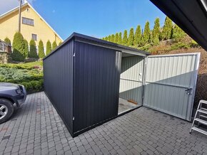 Plechová garáž 3x5m jednopolohová. - 3