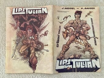 2x Lips Tullian (1x pevná vazba), 3x Kája Saudek - 3