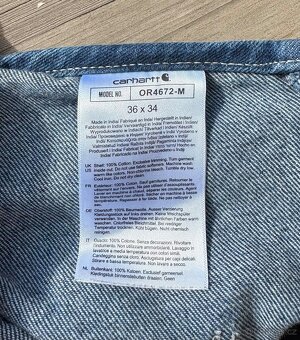 Kalhoty laclové Carhartt Loose Fit Denim Bib Overall W36/L34 - 3