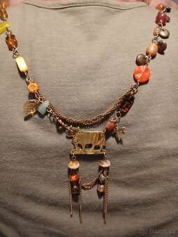 Drátkovaný náhrdelník bižuterie - 3