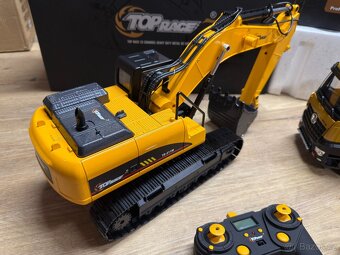 nový set - celokovový profi bagr + nakladač 1:14 - 3
