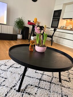 Konferenční stolek – černé dřevo - 3