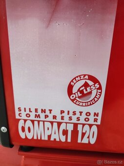 Kompresor samomazný, zvukotěsný pístový Compact 120R Fiac - 3