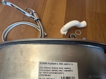 Nerezový dřez s baterií - průměr 40cm - 3