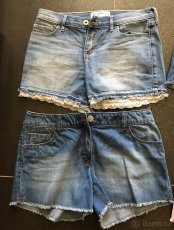 Holčičí Krátké kalhoty - džíny značka NEXT a ABERCROMBIE - 3