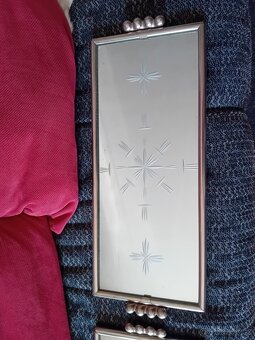 Podnosy historické zrcadlo, nerez - 3