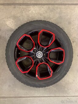 Alu kola 16” 6,5J 5x100 ET38 Yakuza Japan Extreme Black/Red - 3