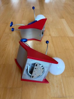 2 ks Dětské nástěnné světlo panáček na skluzavce - 3