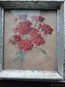 Sg. Zorn, 3x obrázek tempera na papíře 50.léta 20. stol. - 3