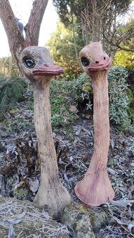 Pštros, čumil, ploťák. Keramika. - 3