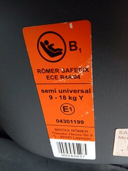 Dětská autosedačka 9-18 kg zn. Britax Römer - 3