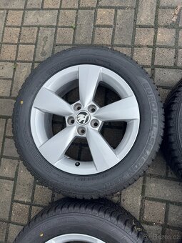 ORIGINÁL Alu Škoda CARME R15, 5x100 - ZÁNOVNÍ ZIMNÍ PNEU - 3