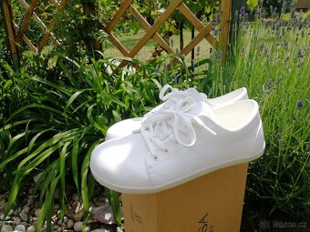 Ahinsa bílé tenisky Vida Kůže 40 - 3