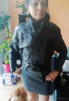 Kožená značková bunda z Itálie, Mirage, M - 3