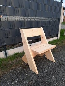 Zahradní lavičky a židle z masivu - 3