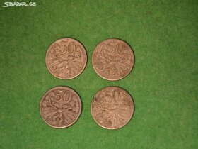 Staré mince 50 haléře Československo - 3