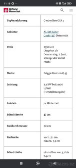 Benzinová sekačka s pojezdem - 3