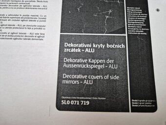 Škoda Yeti dekorativní kryty bočních zrcátek - 3