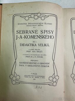J. A. Komenský - Didaktika veliká - 1905 - 3
