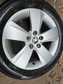 ALU kola letní Škoda 5x100 Fabia III Rapid R15 Mato - 3