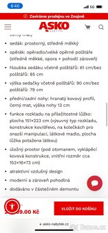 Tmavě modrá sedací souprava - 3