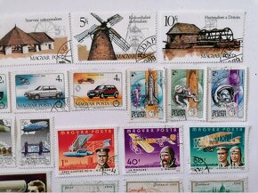 Známky 24x vzducholodě formule auta raketoplány Maďarsko - 3