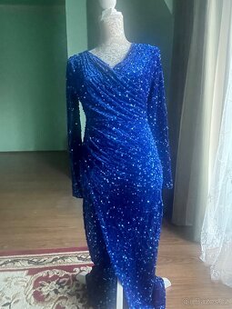 Nové-pružné-Plesové šaty,vel.36-38 - 3