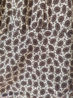 Šaty dámské z Paříže vel. M bílo hnědé - 3