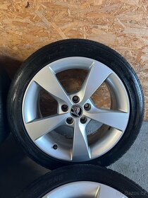 ALU Kola ŠKODA 5x100 R16 DIONE Letní Pneu 215/45/16 - 3