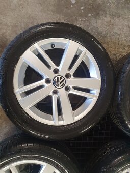Originální kompletní kola VW 5x112 r16 pneu 205/55 r16 - 3