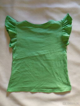 Letní tričko, kopretiny, flitry, H&M, vel. 122/128 - 3