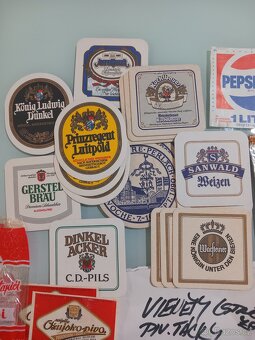 Retro pivní podtácky a retro obaly. - 3