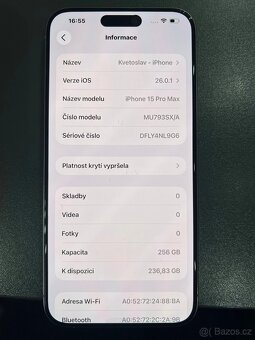 iphone 15 PRO MAX 256GB, přírodní titan - 3