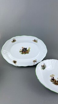 Jídelní sada, NOVÁ, myslivecký porcelán - 3