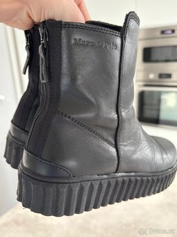 Kotníčkové kožené boty Marc O'Polo - 3