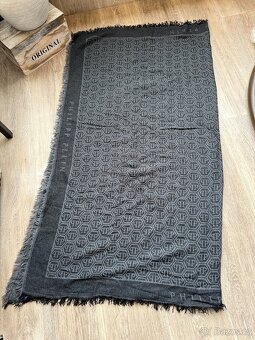 Philipp Plein velký šedý šátek, originál - 3