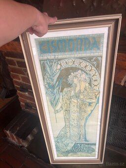 Velký zarámovaný plakát A.Mucha - 3