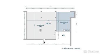 Pronájem kanceláře 210m2, ul 1.máje Liberec - 3