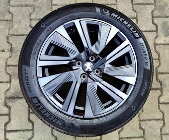 Alu kola originál Peugeot 2008 4x108 R18 KRÁSNÁ SADA - 3