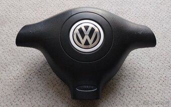 Tříramenný kožený volant VW Passat Golf IV Bora - 3