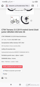 jízdní kolo - 3/4 CTM Terrano - 3
