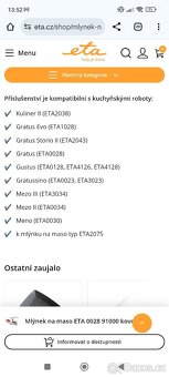 Mlýnek na maso ETA 0028 91000 kovové - 3