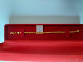 Zlatý řetízek na ruku z 22k zlata. - 3